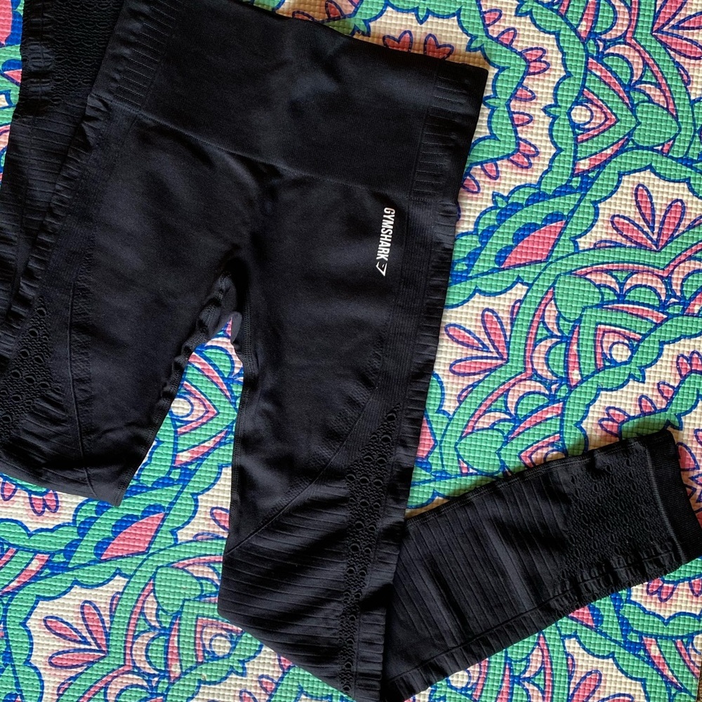 Gymshark Energy + Seamless Leggings (Black, XS)